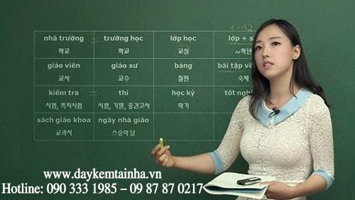 Giáo viên dạy kèm tiếng hàn